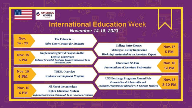 Săptămâna Internațională a Educației – International Education Week